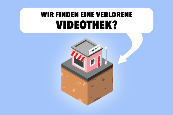 Die Männer, die auf Videos starren reisen zurück in die Videothek